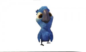 Создать мем: macaw, blu, angry birds rio
