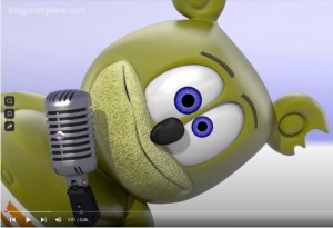Create meme: gummy bear song