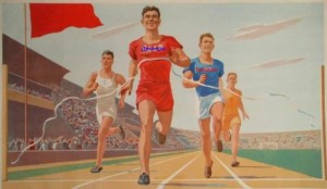 Create meme: poster about sports, Soviet posters, posters of the USSR