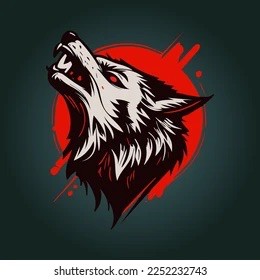 Create meme: the emblem of the wolf, wolf head, wolf 