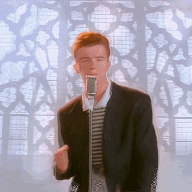 Create meme: Rick Astley never gonna give you up, never gonna give you up, nevers gona giv yu ap