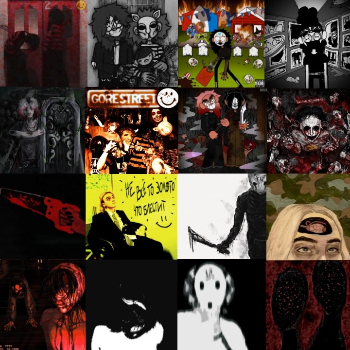 Create meme: screenshot , slipknot poster, creepypasta characters