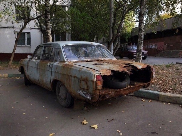 Create meme: volga gaz 24 rotten, gaz 24 10 volga - abandoned, volga gas