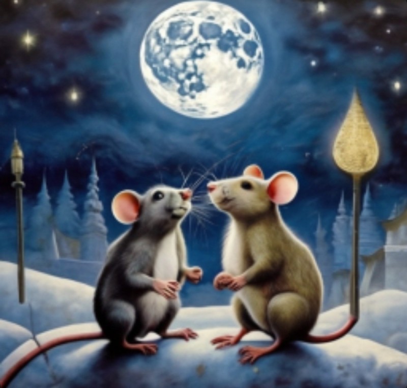 Create meme: A mouse on the moon, spock of the night, mouse 