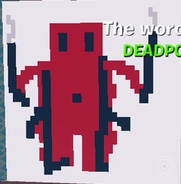 Create meme: deadpool pixel art, pixel deadpool, Deadpool by cells