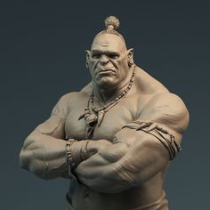 Создать мем: zbrush франкенштейн, рикардо орк, скульптура орка