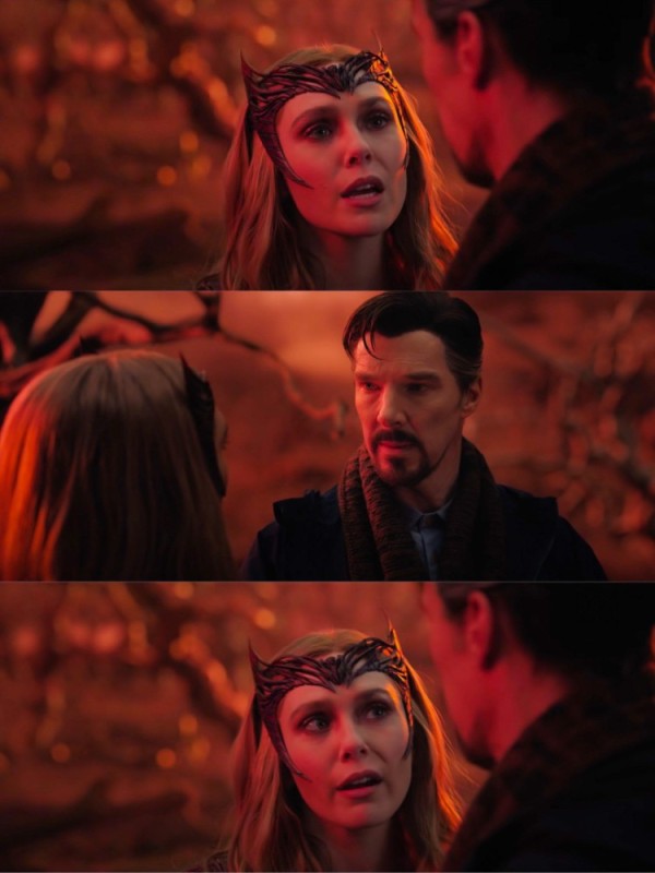 Create meme: you break the rules and become the hero, The scarlet witch doctor Strange, scarlet witch doctor strange 2