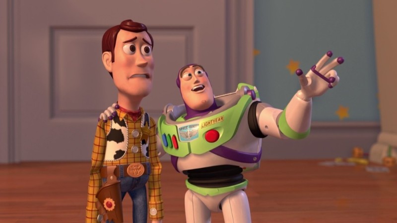 Create meme: buzz Lightyear, toy story , Buzz and woody meme