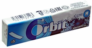 Create meme: orbit chewing gum, chewing gum wrigley's, blend a med 3D white