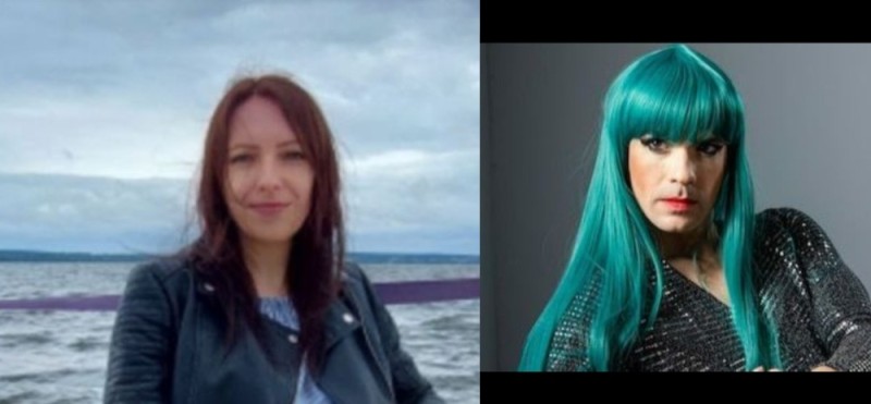 Create meme: girl , hair color is green, green hair