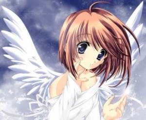Создать мем: мир ангелов аниме, аниме ангел с короткими коричневыми волосами, феликс ангел аниме