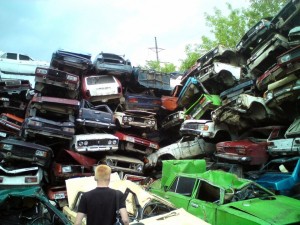 Create meme: the disposal of cars, the wreckers