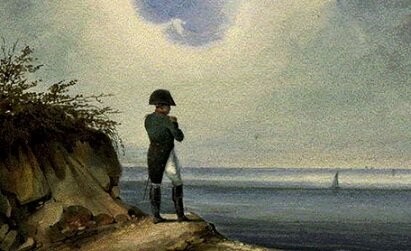 Create meme: Napoleon on the island of Saint Helena, Aivazovsky Napoleon on the island of St. Helena, Napoleon on St. Helena painting