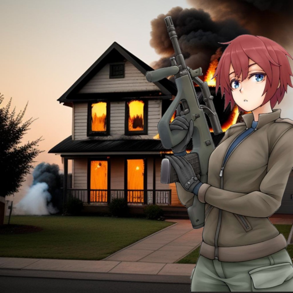 Create meme: anime with weapons, stalker anime, zap_nik anime stalker