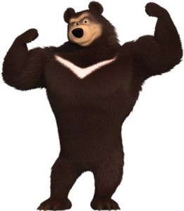Create meme: the bear from the cartoon Masha and the bear, the bear Masha and the bear, Masha and the bear
