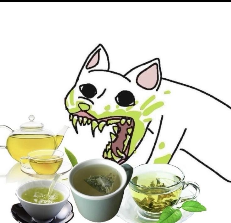 Create meme: green tea, memes 2023 with captions, rich green tea