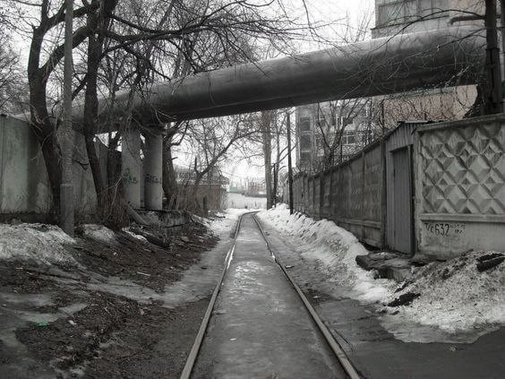Create meme: collapse on the railway, abandoned places, elektrozavodsk railway branch