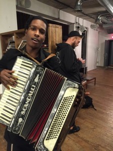 Create meme: male, accordion, asap rocky