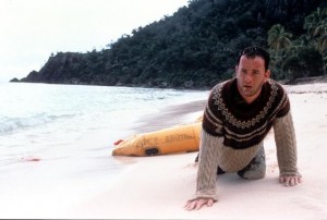 Create meme: desert island, outcast movie 2000, Tom Hanks