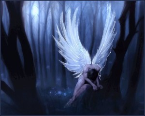 Создать мем: потерянный ангел, ангел окутывает крыльями, ангел ангел