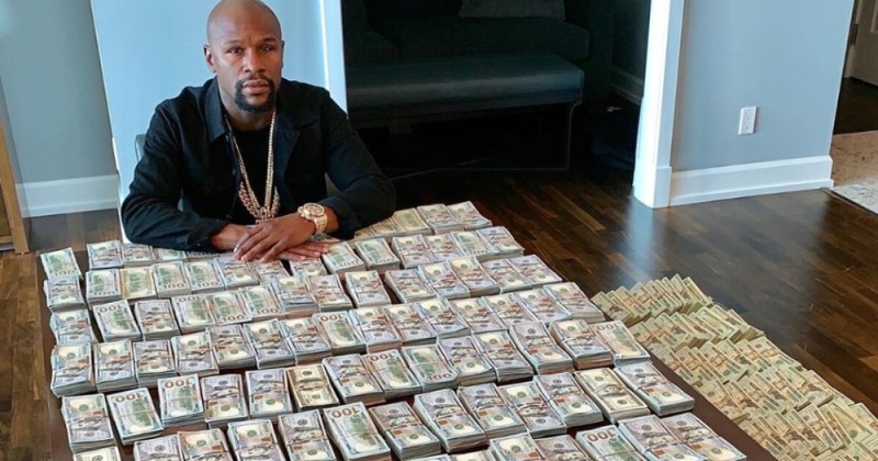 Create meme: Floyd Mayweather , Floyd Mayweather with money, Mayweather money