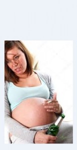 Create meme: pregnant, Smoking and drinking pregnant woman, pregnant