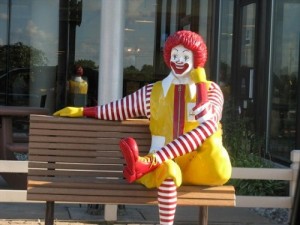 Create meme: mcdonalds, clown, burger king