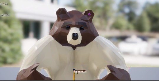 Создать мем: медведь, паперкрафт голова медведя, полигональная фигура медведь