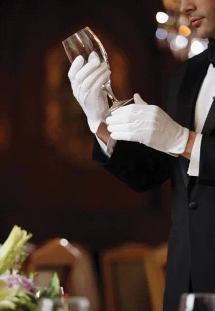 Create meme: the waiters, gloves , tuxedo 