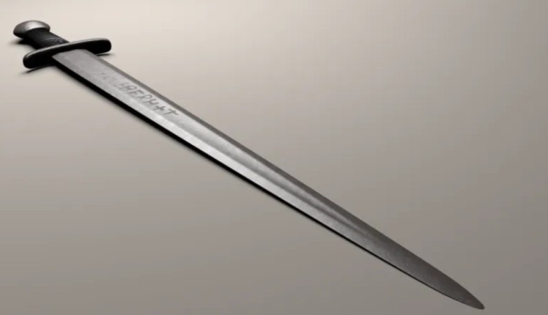 Создать мем: меч викингов, меч каролинг холодное оружие, стальной меч