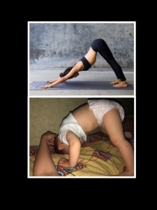 Create meme: pose downward dog in yoga, yoga, yoga