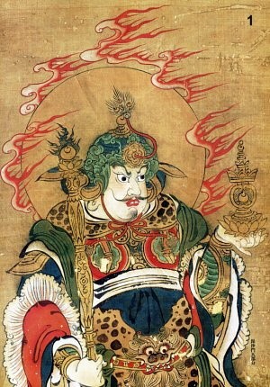Create meme: japanese gods, japanese mythology, Chinese painting 