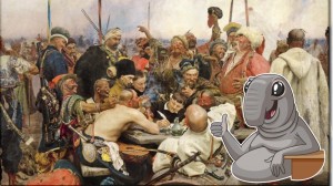 Create meme: Repin Cossacks, picture