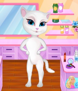 Create meme: Angela, game talking Angela, Tom and Angela cartoon