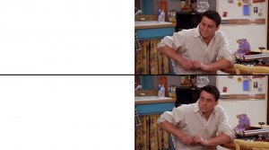 Create meme: Joe friends meme, Joe tribbiani surprise, Joey tribbiani