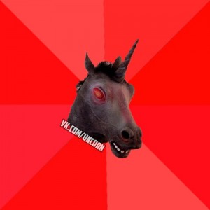 Create meme: Fierce Unicorn