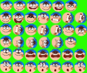 Create meme: emotions reference, cartoon face, characters