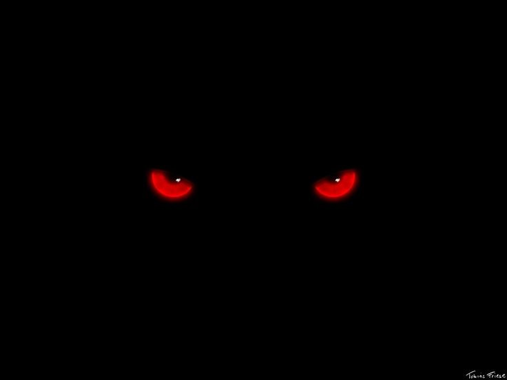 Create meme: dark, red eyes, eyes in the dark