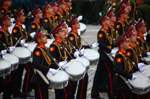 Create meme: The Moscow military music school, a victory parade.the drums melody., victory parade 2017 Mumu