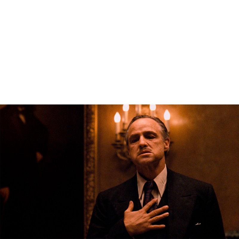 Create meme: Marlon Brando the godfather, the godfather 1, the godfather