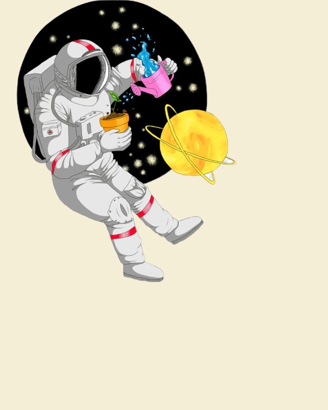 Создать мем: мультяшный космонавт, рисунок космонавта, астронавт мультяшный