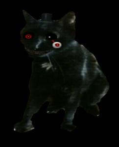 Создать мем: чёрный кот с красными глазами, кошка, черный кот