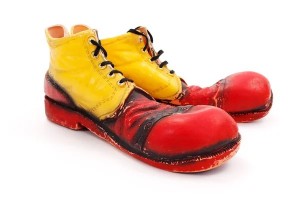 Создать мем: обувь клоуна, клоунская обувь, клоунские туфли