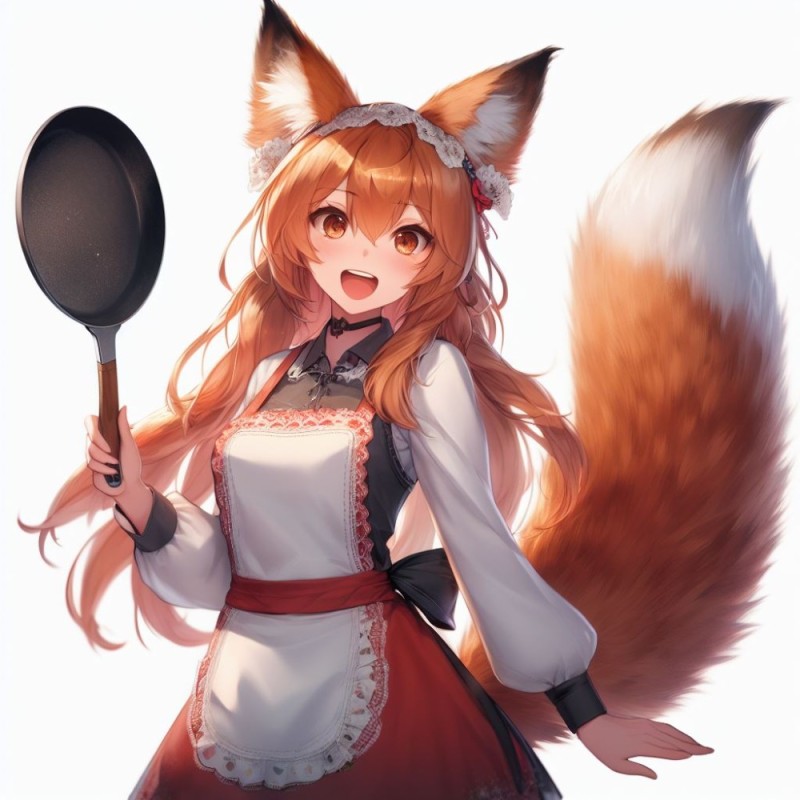 Create meme: kitsune anime, anime girl Fox, anime fox