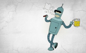 Create meme: Bender beer, Bender Wallpaper for samsung, Bender PNG