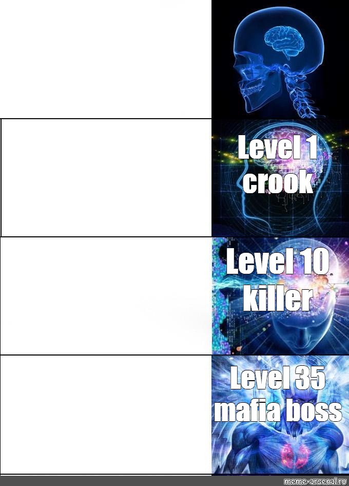 Сomics meme: "Level 1 crook Level 10 Level 35 boss" - Comics - Meme-arsenal.com