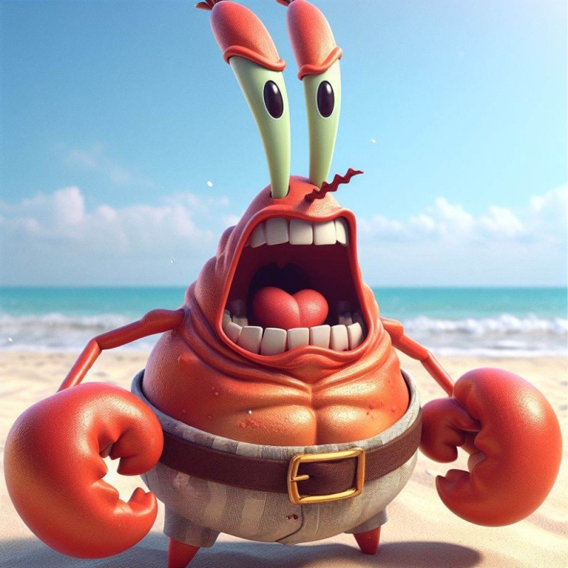 Create meme: crabs, mr krabs , Crab shooter