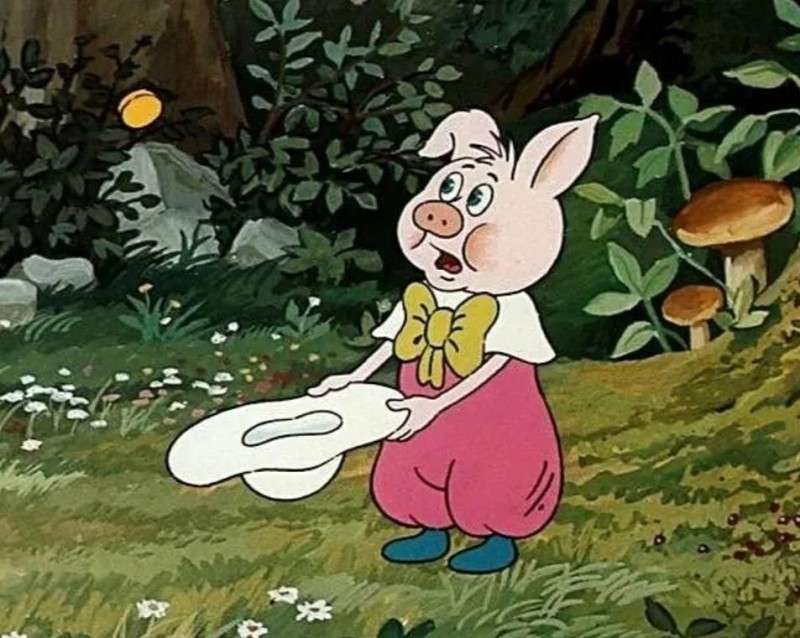 Create meme: adventures of the funky pig, Piglet Winnie the Pooh cartoon, heroes of the cartoon funtik