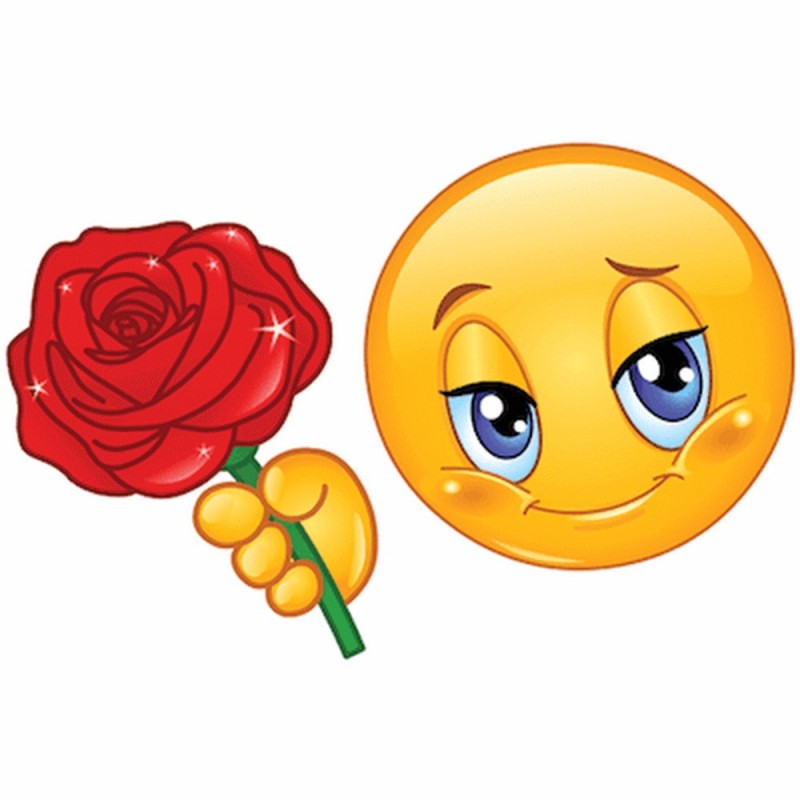 Create meme: emoticons with kisses, smiley flower, emoticons for your beloved