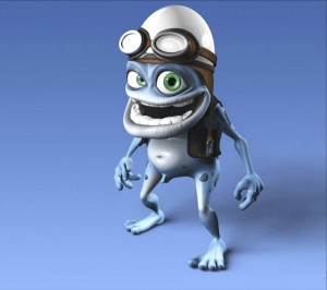 Создать мем: сумасшедшая лягушка, джей фрог, crazy frog axel